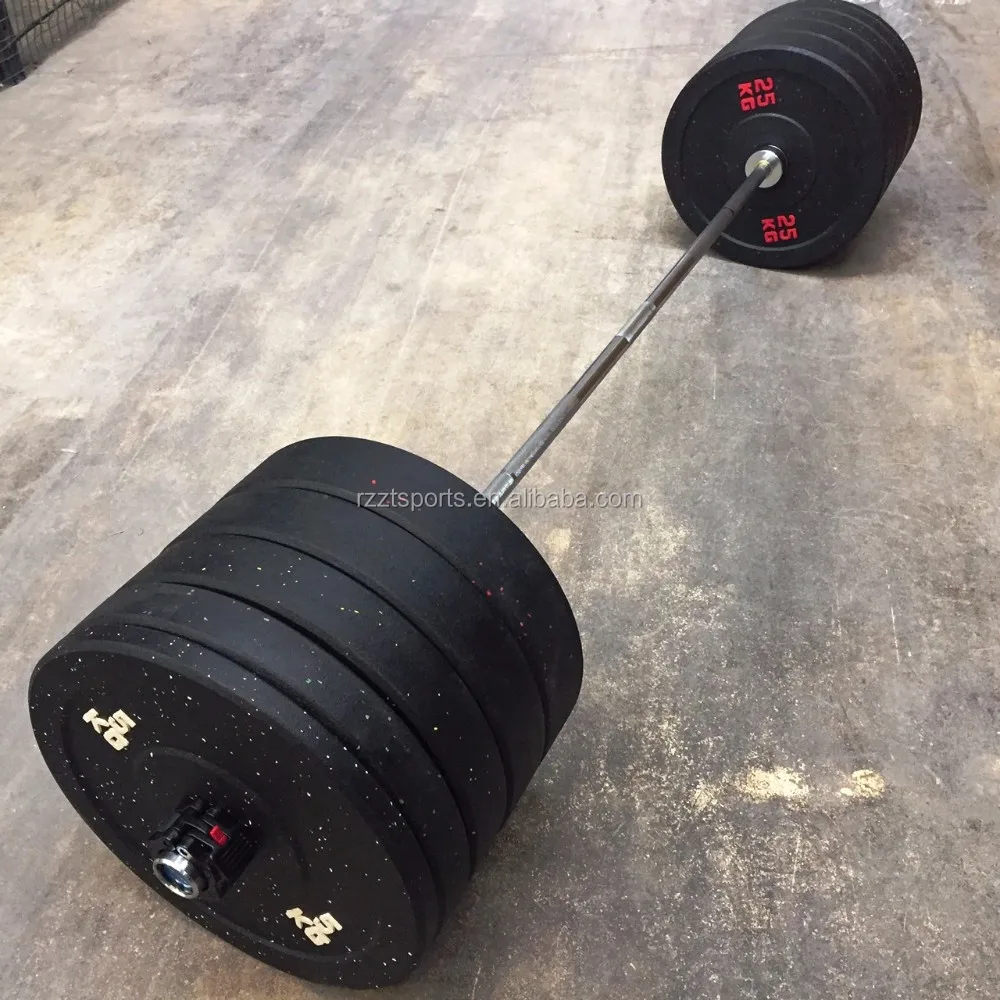 fitness color fleck hitemp bumper plates 170kg set.jpg