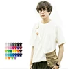 High quality 100% cotton 190gsm colorful O-neck short sleeve oem logo blank plain plus size men women kids t shirts