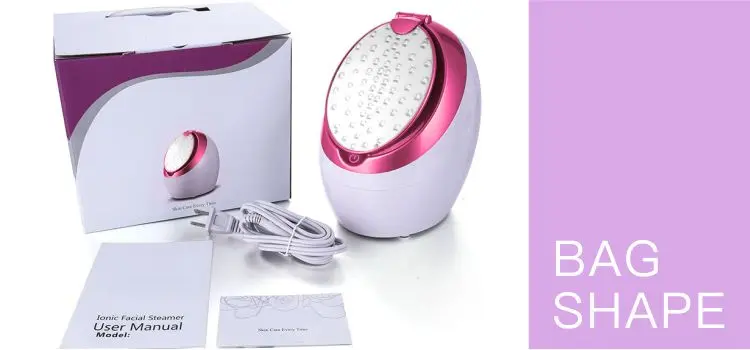 Built-in LED beauty mirror odorless nano steam deep cleansing moisturizer face facial steamer