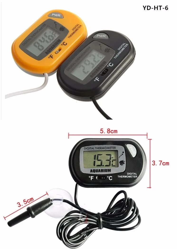 Aquarium Fish Tank Glass Temperature Digital Aquarium Thermometer - Buy