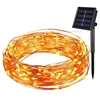 2019 New Design solar energy copper wire string led copper wire string battery box outdoor Starry sky waterproof 5M 10 m lamp