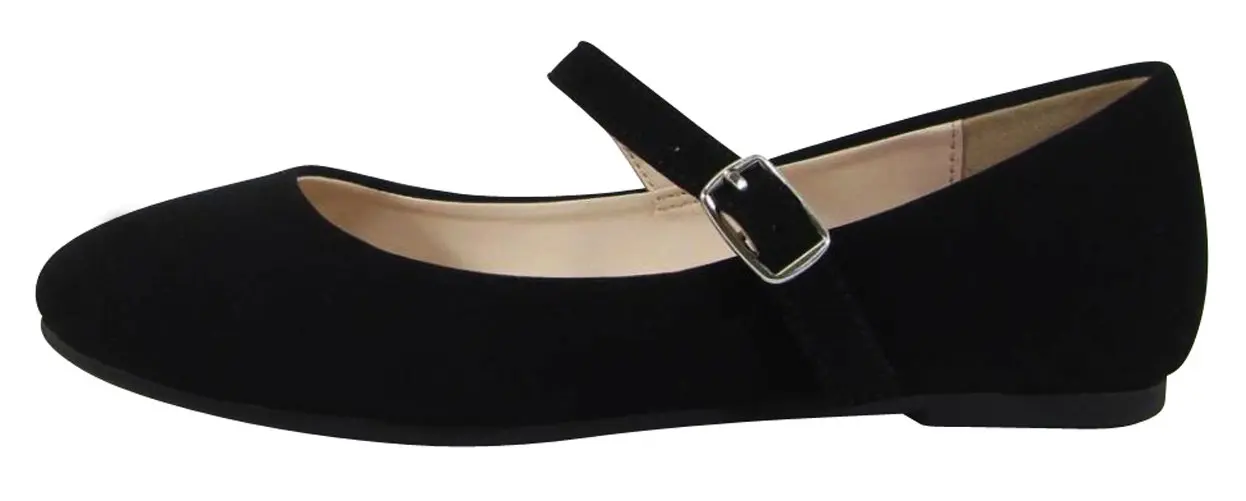 Toddler//Little Kid//Big Kid Cambridge Select Girls Glitter Crystal Rhinestone Side Cutout Mary Jane Ballet Flat