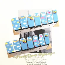 My Vanilla Blue Sky Nail Arts Sticker 14 pcs set Waterproof Nail Decals Art Stickers Gel