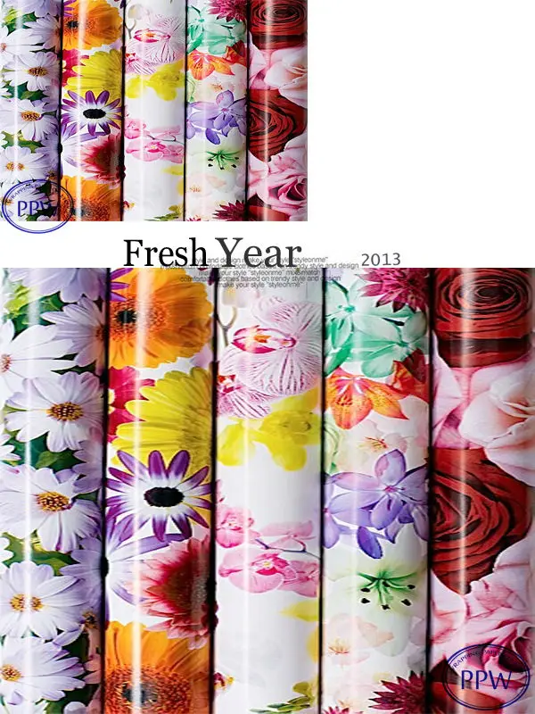 Waterproof for flower wrapping paper design