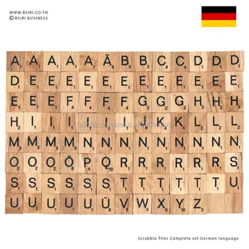 Wooden Letters Scrabble Tiles plete Set German Language Buy Wooden Letters Scrabble Tiles plete Set German Language Buy
