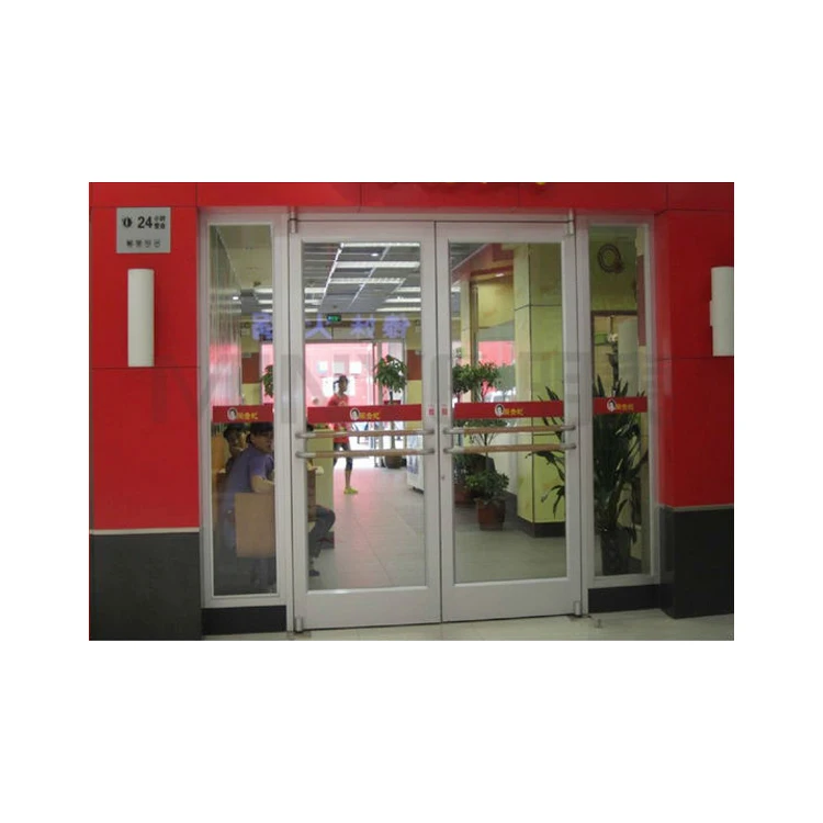 Kfc Door Design Spring Floor Shop Front Door With Aluminum Frame