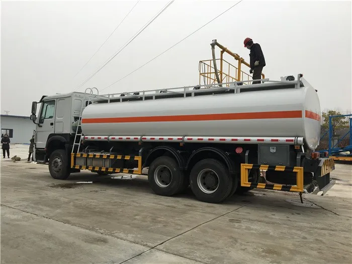 Euro Iv Howo 20kl Oil Tanker Truck With 6 Compartments For Sale In ...