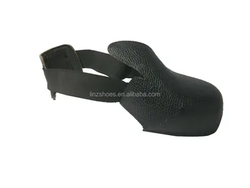 Slip resistant safety overshoes with aluminum toe cap