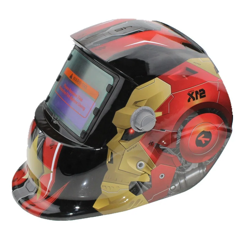 custom iron man welding helmet Custom Welding and Grinding Iron Man Electronic Helmet