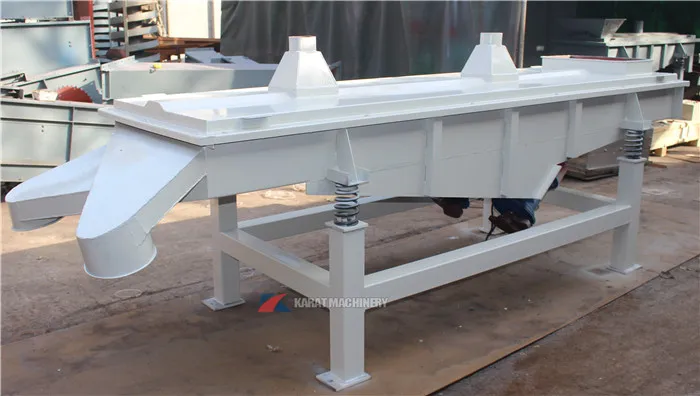 Electric linear industrial sand vibrating sieve machine