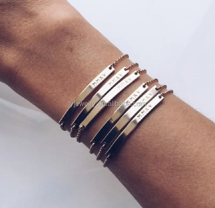 Nen design rose gold letter s Bracelet for girl Bangle simple sterling silver bracelet bangles LYN0021