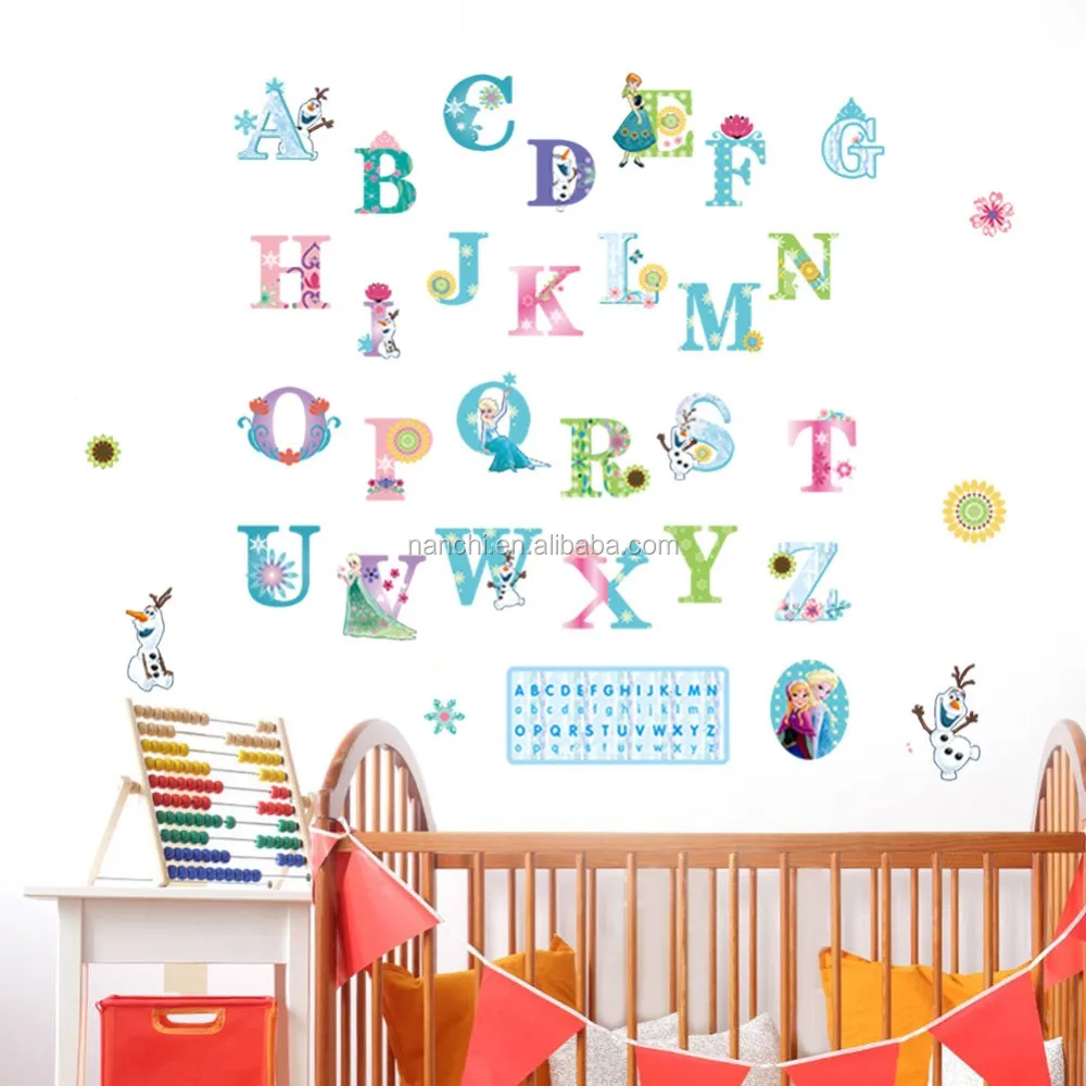 English Letters Cartoon Stickers English Words Pony Children Room ...