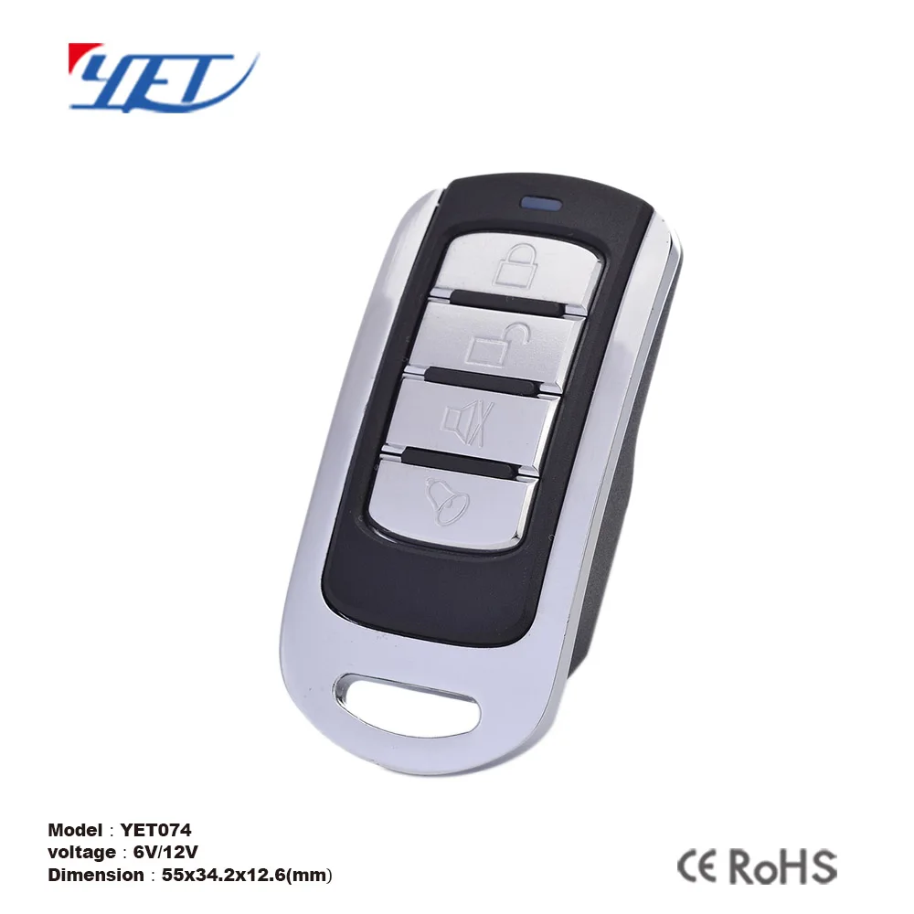 433Mhz Universal Wireless Remote Control Copy code 433 Mhz 4 button Transmitter for Gate Garage