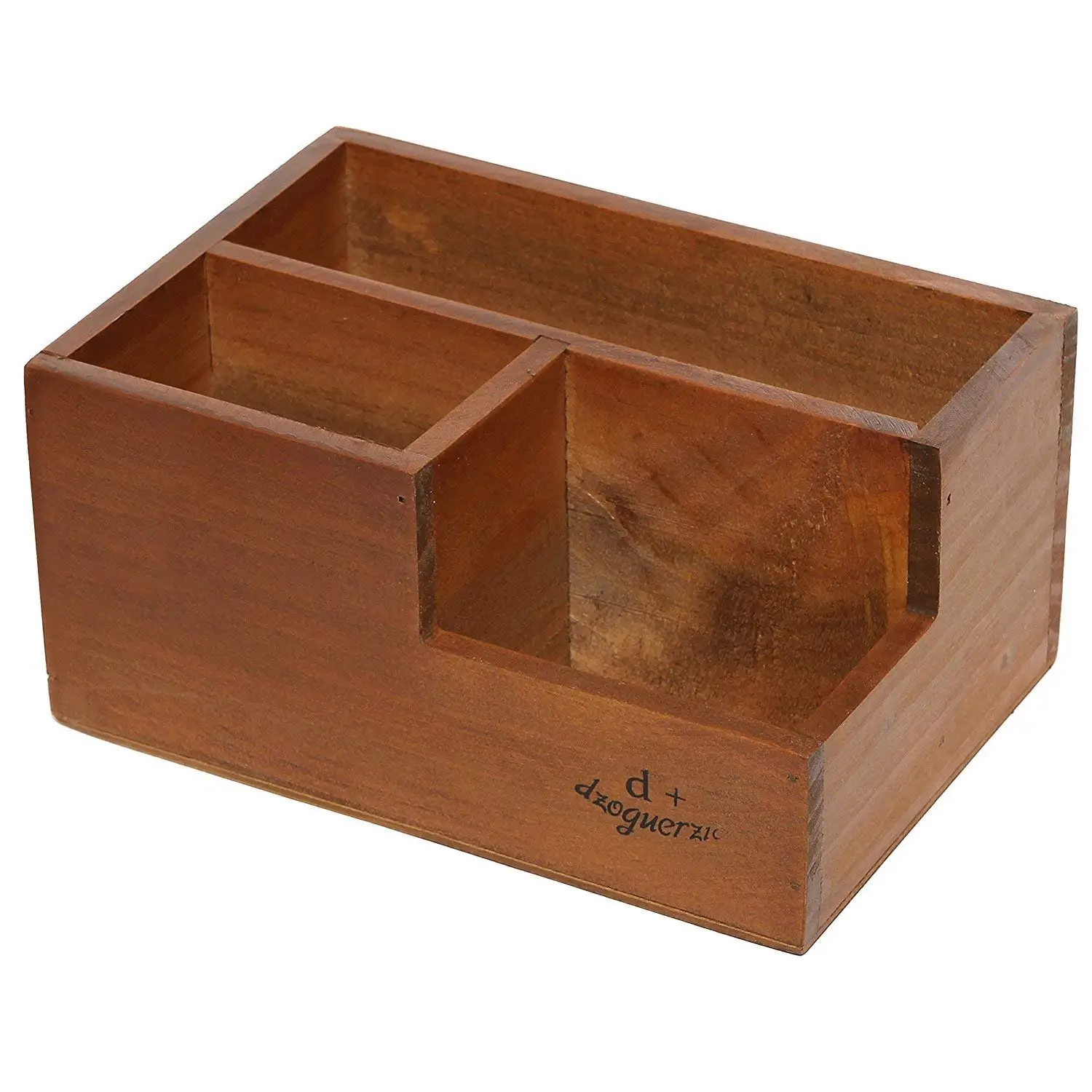 Multifunctional 3-compartment Wooden Desktop Office Supply Caddy - Buy ...