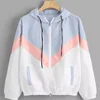 SP2424A 2018 Fall Women Lightweight Polyester Jackets With Hood