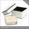 soy candle in square glass with nice gift box