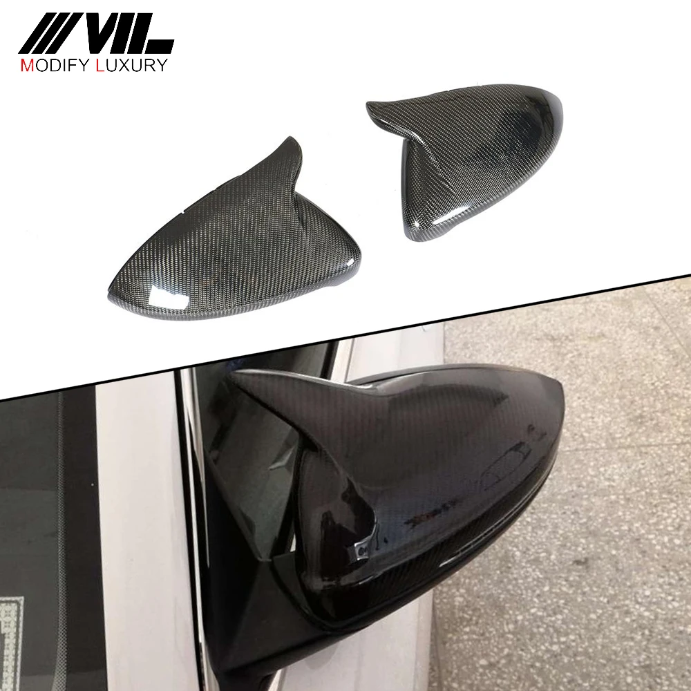 M Style Carbon Fiber Rear Side View Mirror Cover For Volkswagen Golf 7