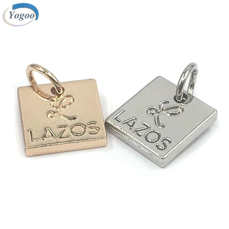 Personalized Zinc Alloy Custom Made Charm Stamped Metal Logo Jewelry ...