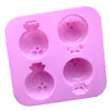 097 factory and stock. mold silicone cake.3d soap mould. Home Diy Baking cake Mould 4 Cavities Dorae-mon cat Shape.