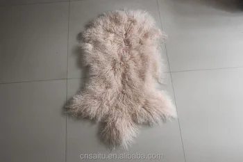 Mongolian Lambskin Fur Pelt In Rug Form Professionally Dyed Whole Mongolian Lambskin Fur Pelt In Rug Form Professionally Dyed Whole Unsewn Piece Lamb Pelts
