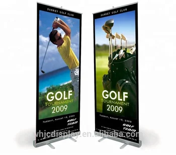 Aluminium Advertising Banner Stand Digital Printed Roll Up Banner