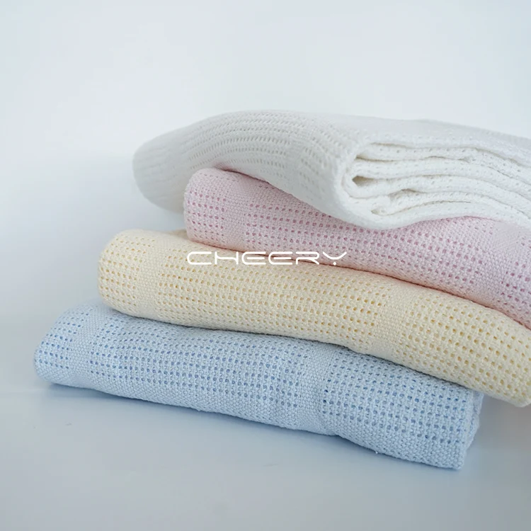 Bamboo Organic Cotton Cellular Blanket For Baby Buy Cellular Blanket