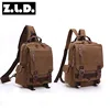 solid color canvas backpack vintage backpack for men and women outdoor backpack notebook