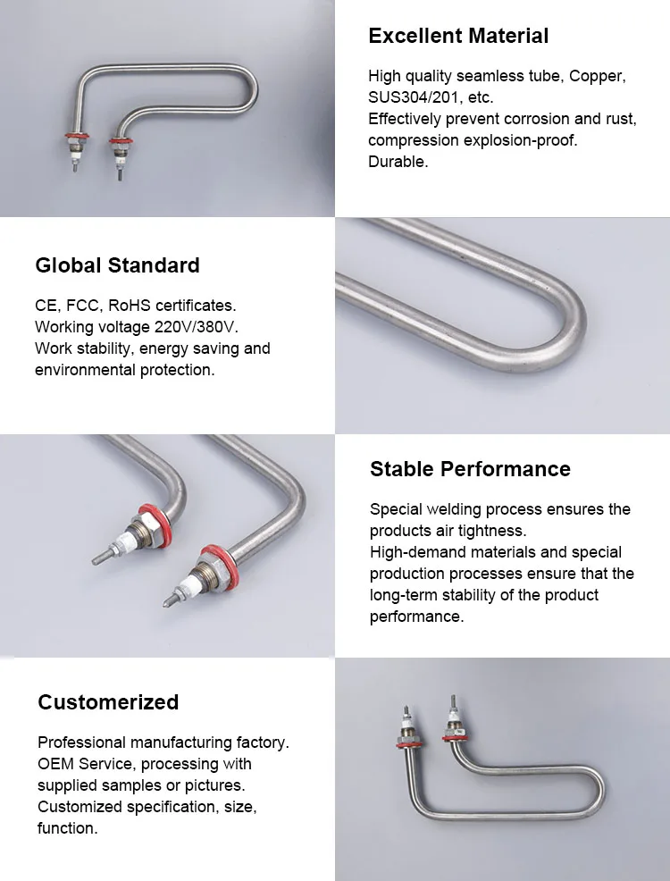 Heating Element For Microwave Oven Electric Heating Coil Tubular Heater