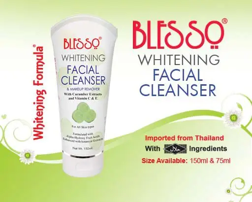 whitening facial cleanser