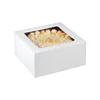 White cardboard boxes for cake/pizza packaging manufacture