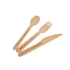 Wooden Utensil Spoon Fork Knife Set Biodegradable Dinnerware Disposable Tableware