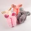 Winter plush earmuffs folded deaf bow cute cartoon ear bag bunny ears soft warm earmuffs