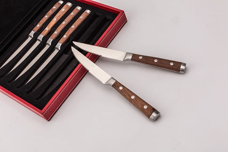 6 Pcs Luxury Stainless Steel Cutlery Kitchen Steak Knife Set - Buy ...
