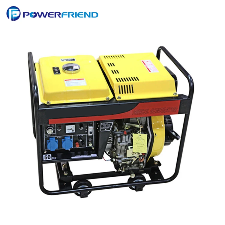 Electric 5kva 4.5kw 5kw Brushless Alternator Backup Diesel Generator