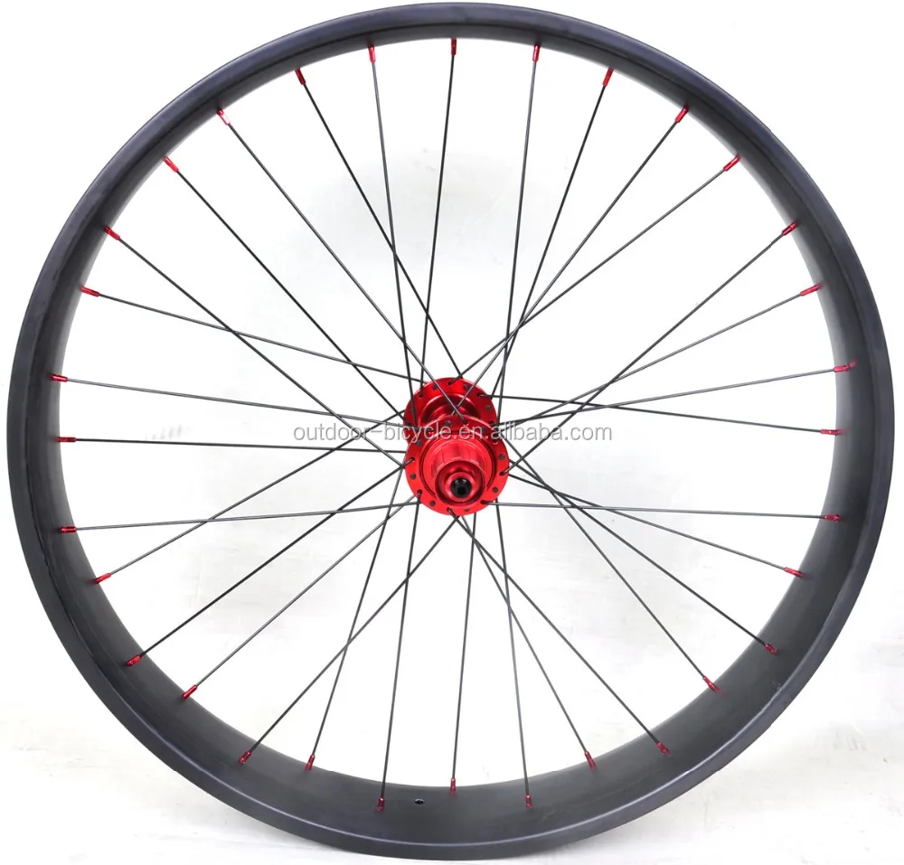 Discount 2017 chinese Baolijia full Toray carbon fiber fat wheel 700c 26er clincher carbon or tubular bicycle wheel with Chosen red hub 3