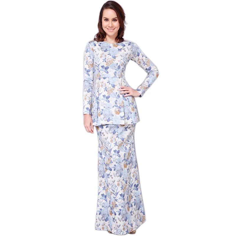 baju kurung floral