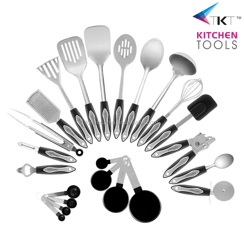Hot Sale 24pcs Kitchen Utensils Set Tools Cooking Ware Kitchneware