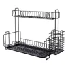 Household Kitchen Countertop Metal Wire Multi Tiers Dish Bowl Storage Holder Dryer Rack