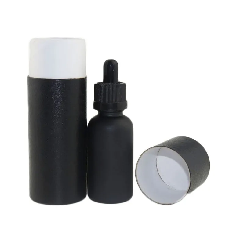 Download 10ml 30ml 50ml Cosmetic Packaging Recycled Kraft Cardboard White Brown Black Paper Tube For E ...