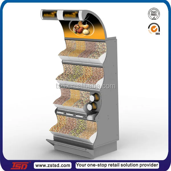 Tsdw655 Custom Retail Shop Bulk Food Display Rack,Display