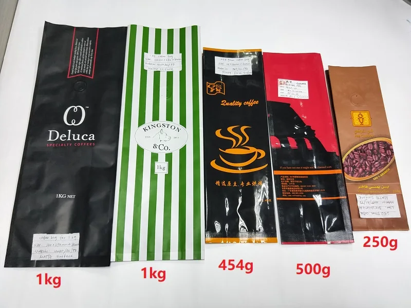 coffee bag samples