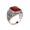 3GJ-028 Women Finger Ring Sizes Eternity Diamond Indian Ruby Ring Jewelry