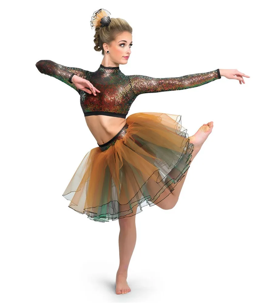 2017 the new adult girls latin/jazz dance costumes/dance without