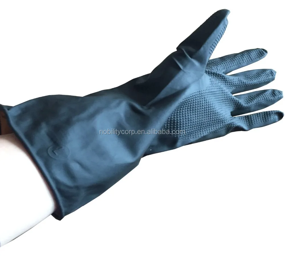 Sun Brand 3135cm Black Industrial Latex Rubber Glove Buy Latex Glove