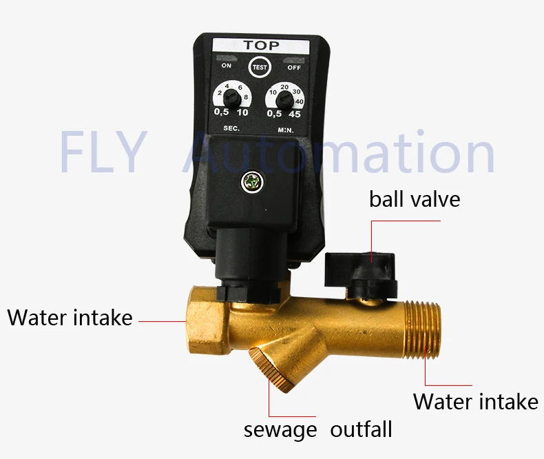 Air Compressor Electronic Drain Valve Cs72015 1/2 "dc24v Ac220v 0200d