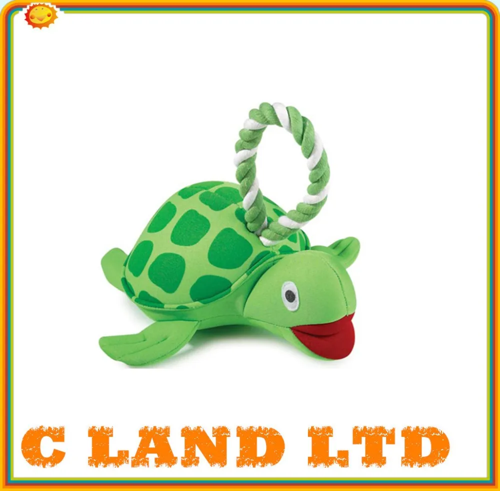 plush turtle dog toy