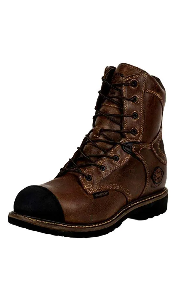 Size 9M Rugged Blue MS001 Nubuck Leather Steel Toe Waterproof Mens Work Boot Tan Online Stores MS001-Tan-9M