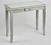 Custom modern wooden mirror dining beside table with drawer