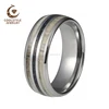 Deer Antler Wedding Band Engagement Ring Tungsten Carbide with Turquoise Chip Inlay Comfort Fit 8mm