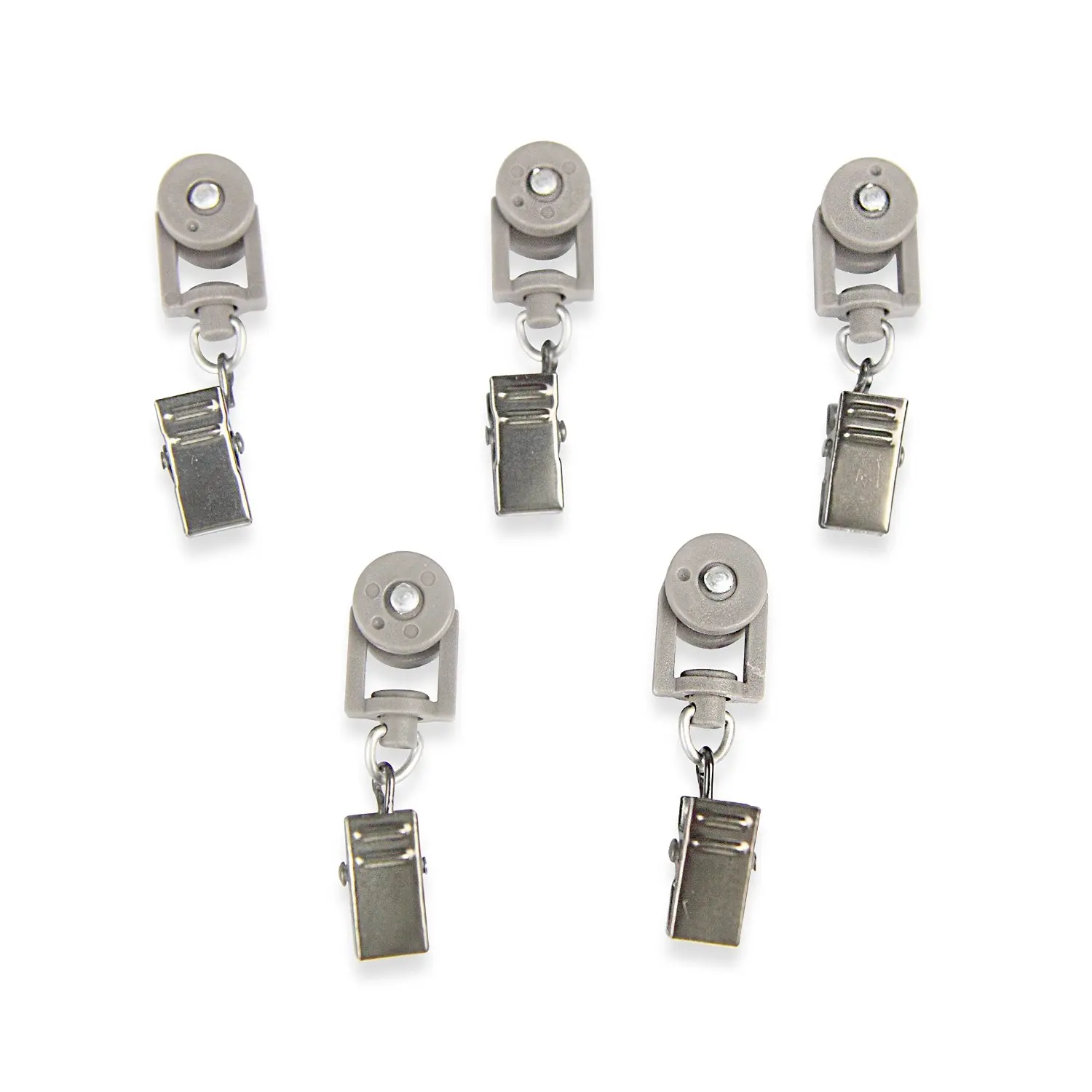 Rod Desyne 10 Sliders for CH Track Traverse Rods, Pewter